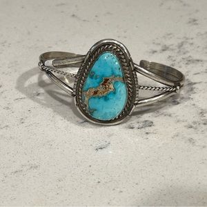 SOLD Native American Blue Ridge Turquoise Bracelet by Dave Skeets